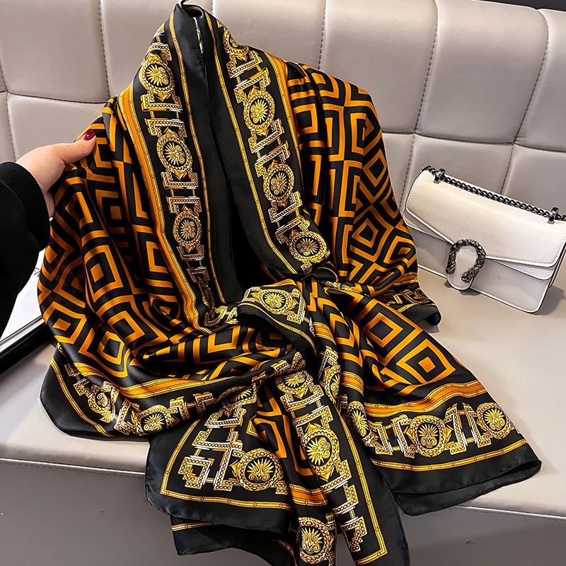 Luxury Skincare Headband - Luxury Brand Silk Scarf Women Fashion