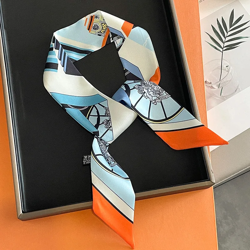 Luxury Skincare Headband - Luxury Brand Printed Bag Strap Scarf
