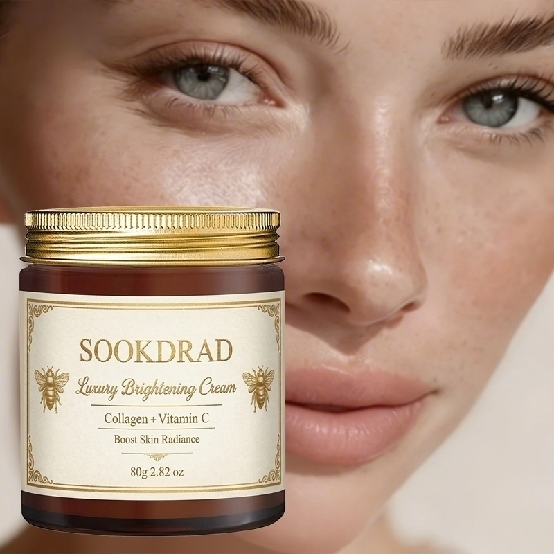 Luxury Glow Skincare - Luxury Brightening Cream, Collagen+Vitamin C, daily
