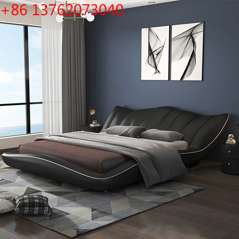 Luxury Skincare Japanese - Sun Black Design Double Bed Luxury