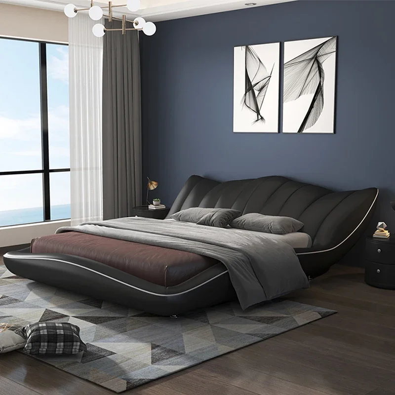 Luxury Skincare Japanese - Sun Black Design Double Bed Luxury