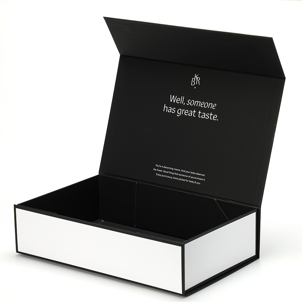 Luxury Skincare Gift Box - Custom Printed Holographic Logo Luxury Rigid