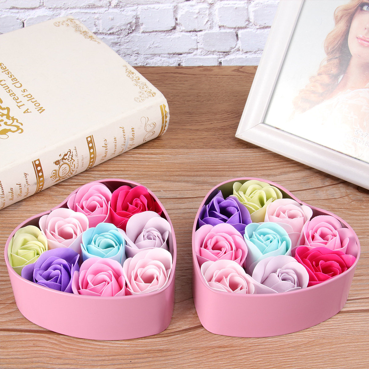 Rose Soap Flower Soap Set in E - Luxury Skincare Gift Box review and price