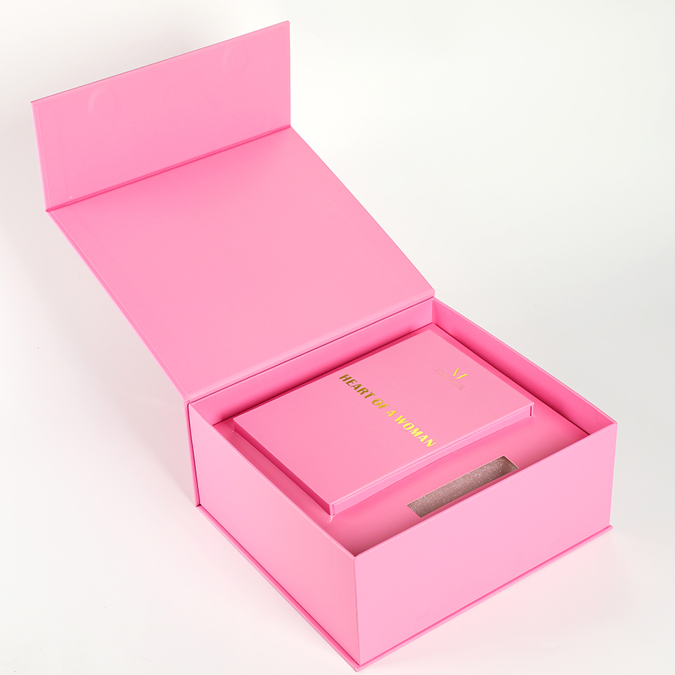 Custom Luxury Pink With Paper  - Luxury Skincare Gift Box review and price