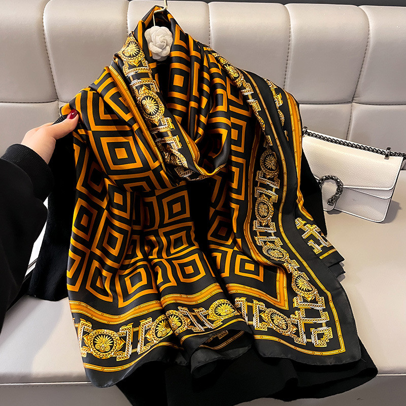 Luxury Brand Silk Scarf Women  - Luxury Skincare Headband review and price